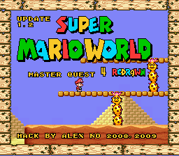 Super Mario World Master Quest 4 - Redrawn Title Screen